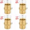 1/4" 1/8" 3/8" 1/8" NPT Female Coupling Brass Pipe Fitting Adapter Air Hose Adapter  Compressor Use