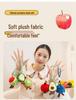 Fruit Plush Keychain: Cute Apple & Banana Desk Companion Ornament Gift