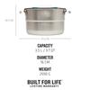 Stanley Adventure Full Kitchen Base Camp 11 Piece Camp Cook Set Foldable Unit Stainless Steel 3.5L