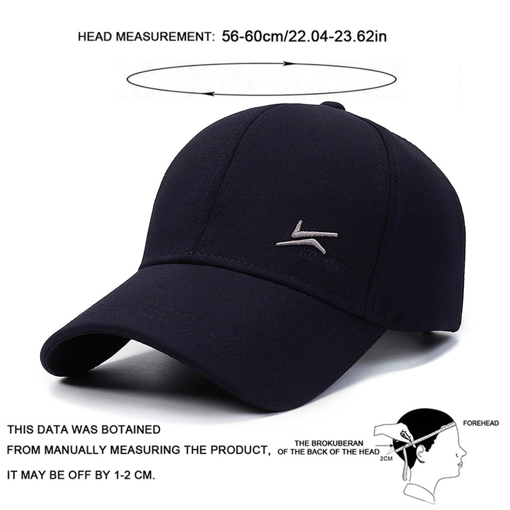 Unisex Two Hook Embroidery Baseball Caps Spring and Autumn Outdoor Adjustable Casual Hats Hip Hop Hat Sunscreen Hat