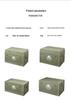 Foldable Wooden Lid Camping Storage Box & Extendable Picnic Table