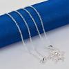 925 sterling silver 16-30 inch exquisite snowflake zircon pendant necklace for women's wedding fashion accessories jewelry