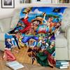 Cartoon Cover Blanket Luffy Student Air Conditioning Blanket Flannel Lamb Sherpa Blankets Baby Kids Gift Throw Sofa Bedroom