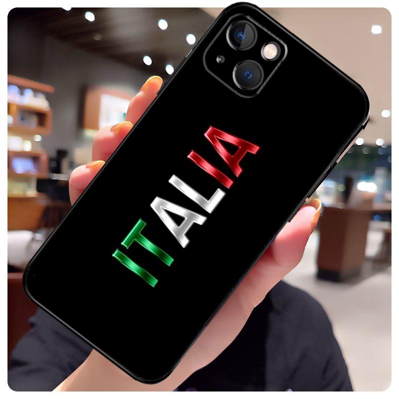 Italy Flag Case For iPhone 14 Pro Max 16 15 11 12 13 17 Pro Max mini 15 16 Plus 16e 17 Air Phone Cover