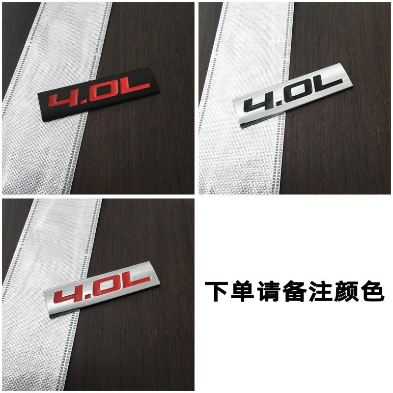Car three-dimensional displacement car logo 1.8L2.0L2.4L3.6L5.7L6.4L4.0L displacement tail label metal car logo