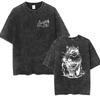 Hett Spel Dungeon Crawler Carl Vintage Tvättade T-shirts Prinsessamunk Rolig Katt Grafisk T-shirt Herr Dam Överdimensionerad Bomulls-T-shirt