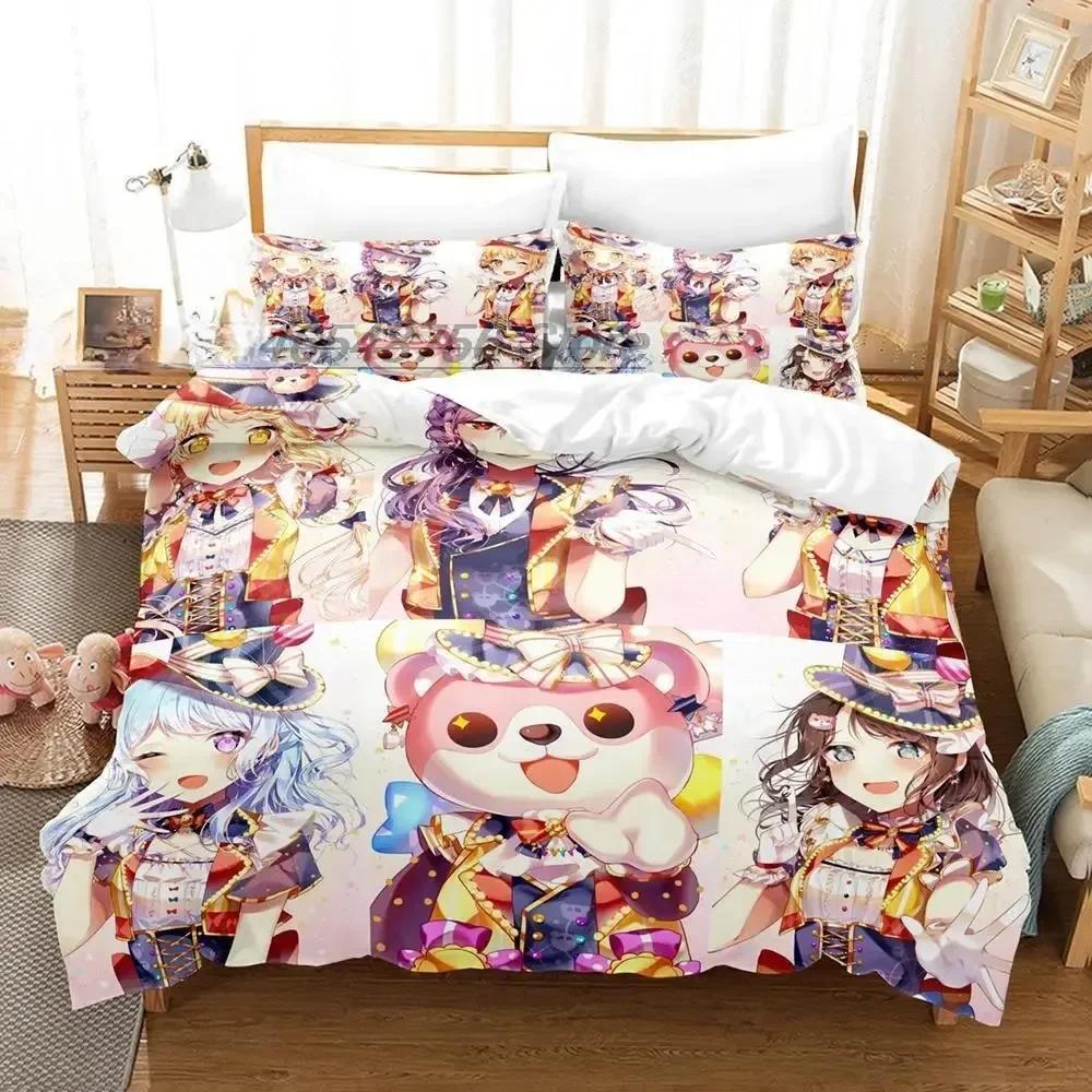 BanG Dream! Girls Band Party! Bedding Set Single Twin Full Queen King Size Bed Set Adult Kid Bedroom Duvet cover Sets 3D Print