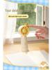 Compact USB Rechargeable Low Noise Donut-Shaped Handheld Turbo Fan