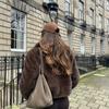 Button Embellished Brown Long Sleeved Jacket Women's Autumn Winter Collection