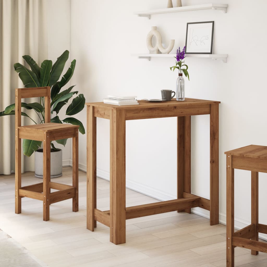 Vidaxl Tavolo da Bar, Rovere Artisian, 102X50X103,5 Cm