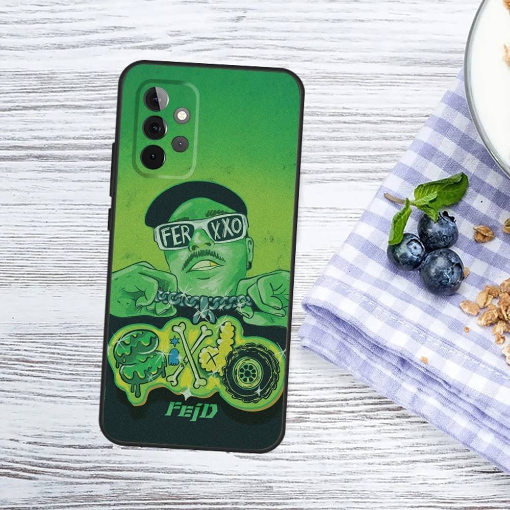F-Feid F-Ferxxocalipsis Phone Case For Samsung Galaxy A13,A21s,A22,A31,A32,A52,A53,A71,A80,A91 Soft Black Phone Cover