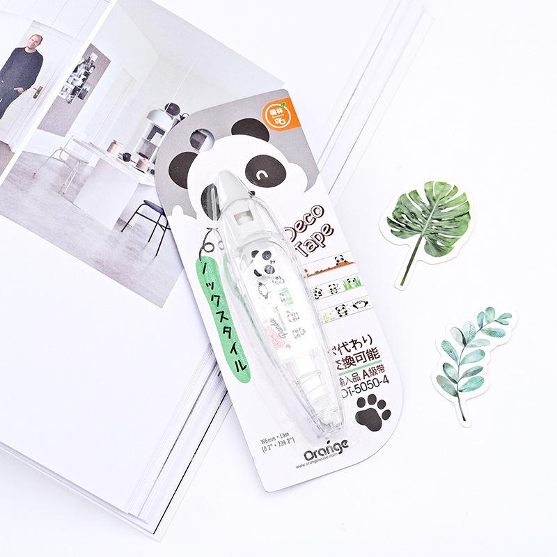 

Новая лента для коррекции рисунка с рисунком, декоративная лента с принтом, дневник, декоративные принадлежности для декоративной коррекции фотографий Panda