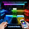 10/14/18 in 1 Led Car Ambient Lights 210 64 Color RGB Symphony Streamer Bluetooth Rainbow Acrylic Strips Atmosphere Lamp Kit 12V