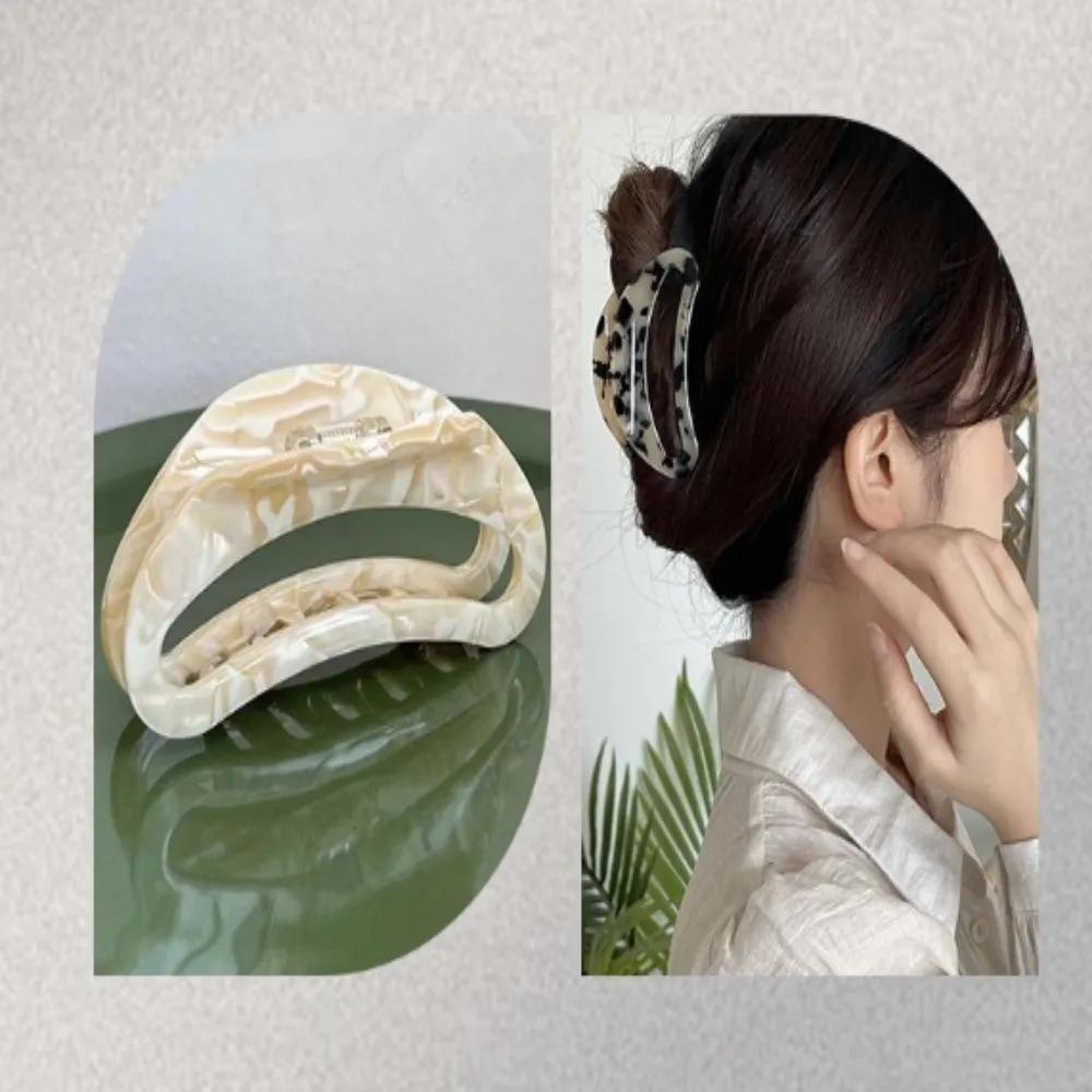 Big Conan Hair Claw Clips 2 Pieces Claw Pins Hair Clips Premium Claw Clips Hair Clips Ivory + Black