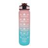 1000ml Motivational Sports Water Bottle Straw Bottle Leakproof Gradient Time Marker Drinkware for Gym Outdoor