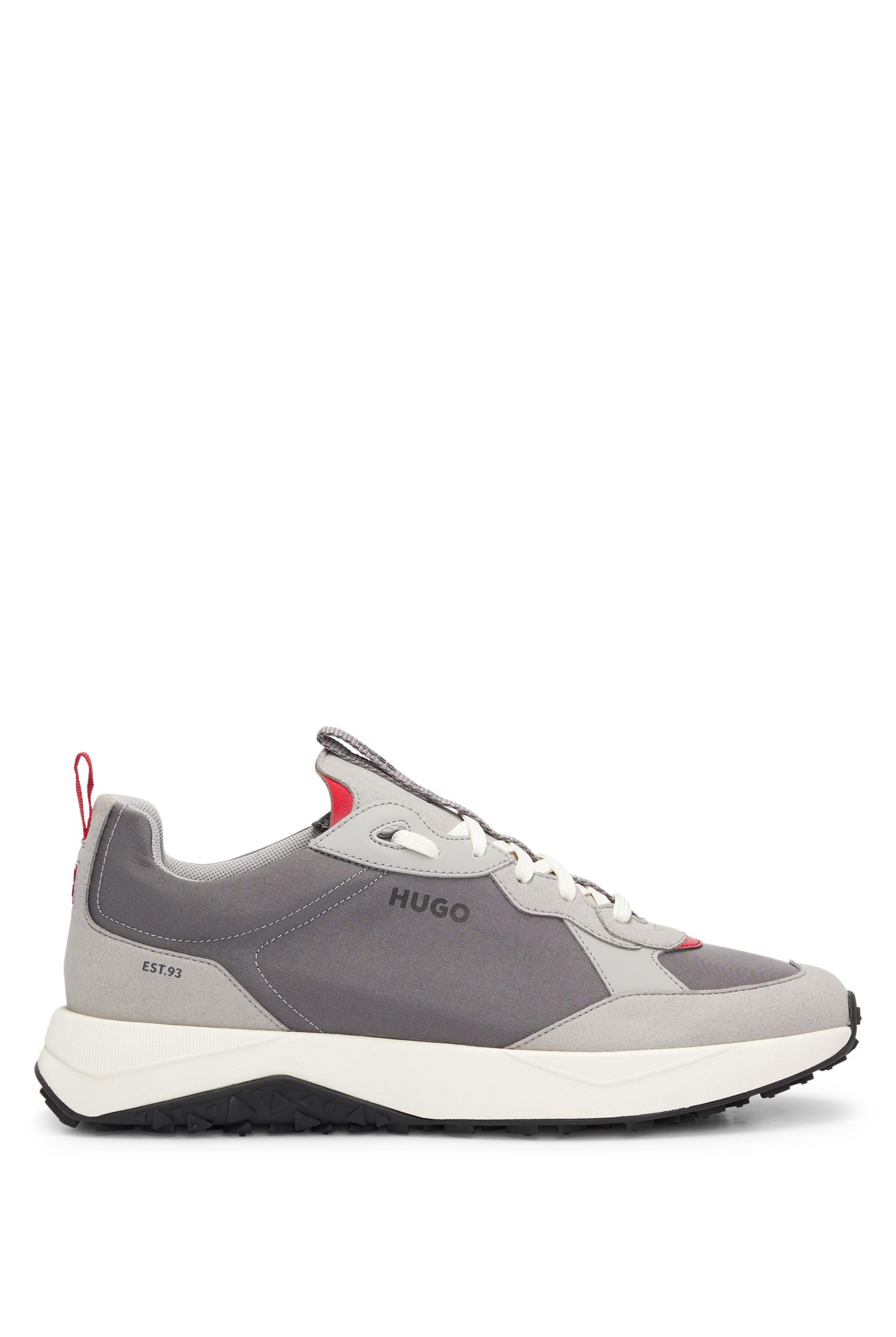 

EVA Rubber Outsole Mixed Material Sneakers 45 Gray [HUGO] & Men s сірий колір