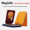 Premium drehbarer magnetischer Ständer für iPhone 16 Pro mit Spiegel und faltbarem MagSafe-Kartenetui