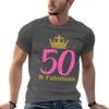 50th Fabulous Art Queen Ladies Bday Unisex Art Gift Tshirt Quick Dry Outdoor Sports Tshirt