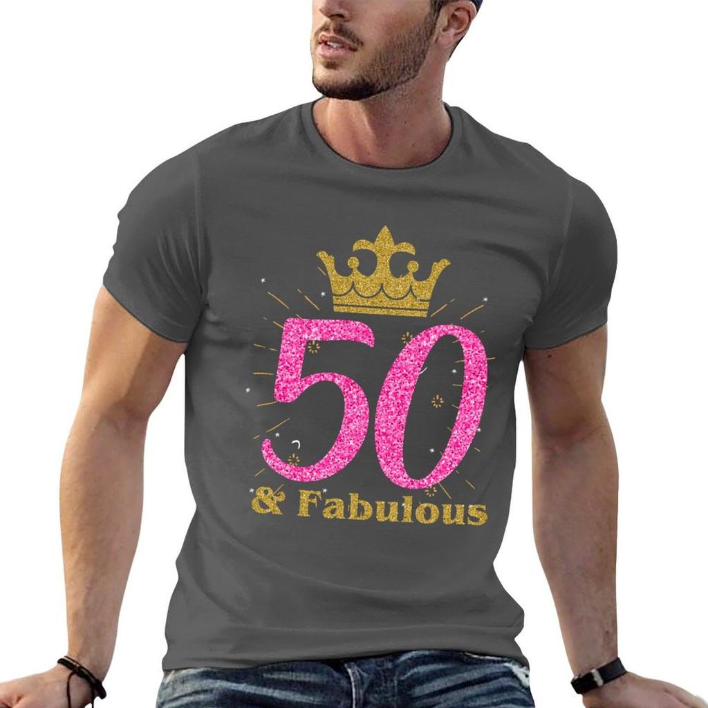 50th Fabulous Art Queen Ladies Bday Unisex Art Gift Tshirt Quick Dry Outdoor Sports Tshirt