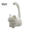 Decorative Cat Figurine Cute Ring Holder, Minimalist Stand for Bedroom Dressing Wedding Holder Table, Sitting Jewelry Organizer Rings And Earrings