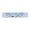 3d ABS Chrome Black Logo 3008 2008 4008 5008 Emblem Number Letters Nameplate WQPOK5 Sticker Car Trunk Badge Adhesive Decal Accessories