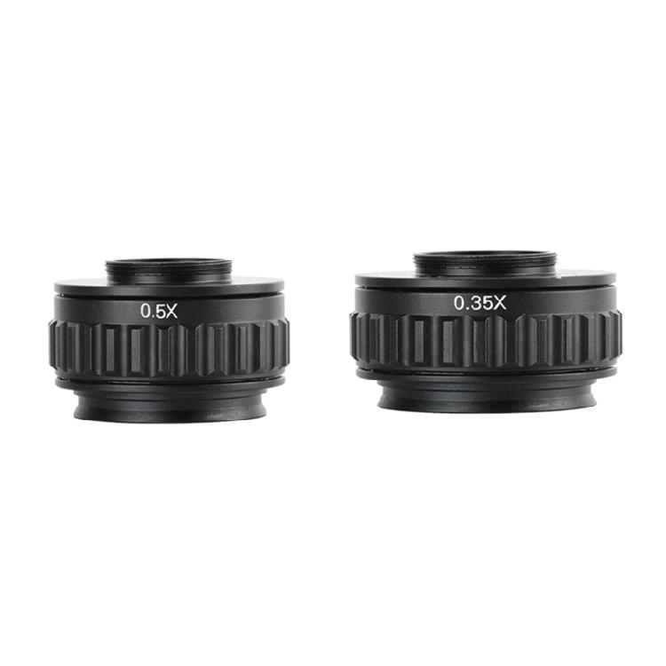 C-Mount Adapter Lens Microscope Adapter Trinocular Stereo Microscope 0.35X/0.5X