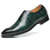 Business Men's Shoes Stone Pattern Casual Leather Shoes Breathable Comfortable Shoes