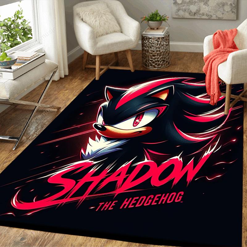 1Pc Shadow Hedgehog Artwork Rug Office Carpet Indoor Outdoor Doormat Nonslip Soft Comfortable Living Christmas Halloween Xmas Gift D924370