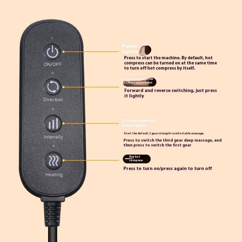 Calf Massager Foot Therapy Machine Household Multifunctional Electric Hot Compress Kneading Press Foot Massager