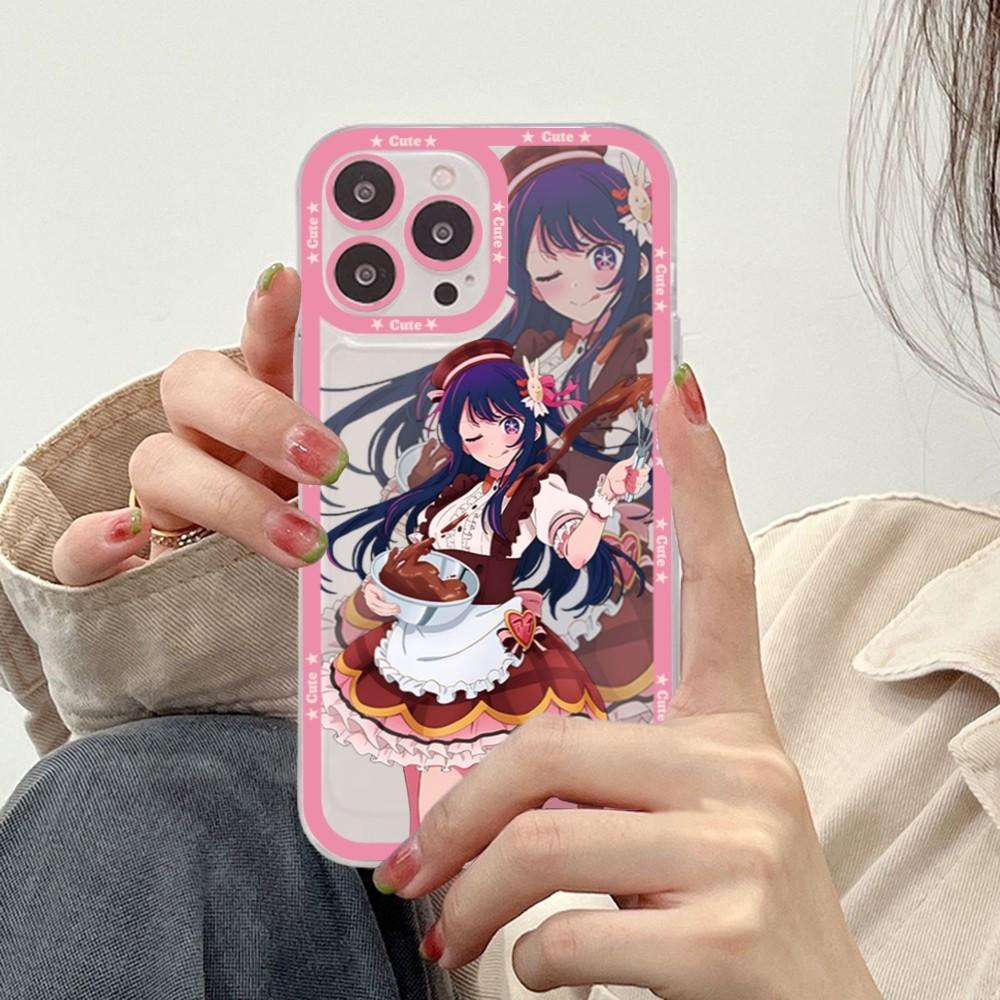 Coque de téléphone Oshi No Ko Pour iPhone 15 11 12 13 14 Mini Pro Max XR X XS TPU Coque Transparente