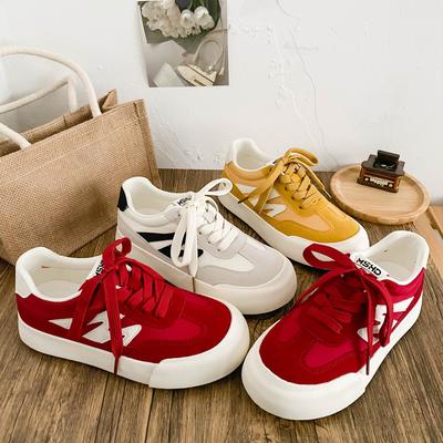 6626 Latex Insole Red Popular Board Shoes Women's Shoes Spring New Little White Shoes Niche Original German Training Shoes