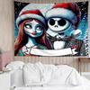 The-Nightmare-Before-Christmas Print Tapestry, Backdrop, Easy Setup, Ideal for Bedroom, Office & Living Room, with Aesthetic Wall Hanging Decor.