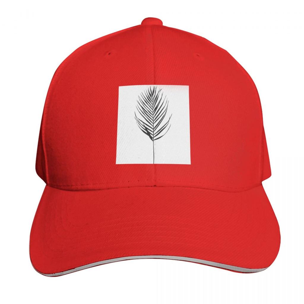 Palm Leaf Silhouette Illustration Evelyn Baseball Cap Golf Cap Unique Hats Funny Hat Party Hat Ladies Unisexs