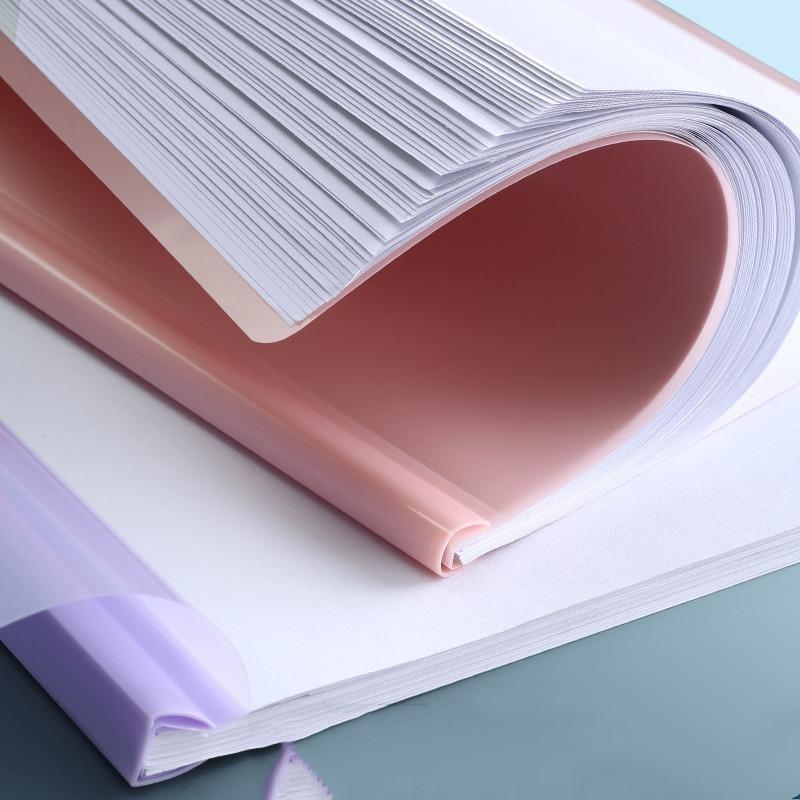 A4 Pull-out Rod Holder Transparent Document Color Pull-out Rod Holder Resume File Holder Rod Storage Book 5/10 Pieces /set