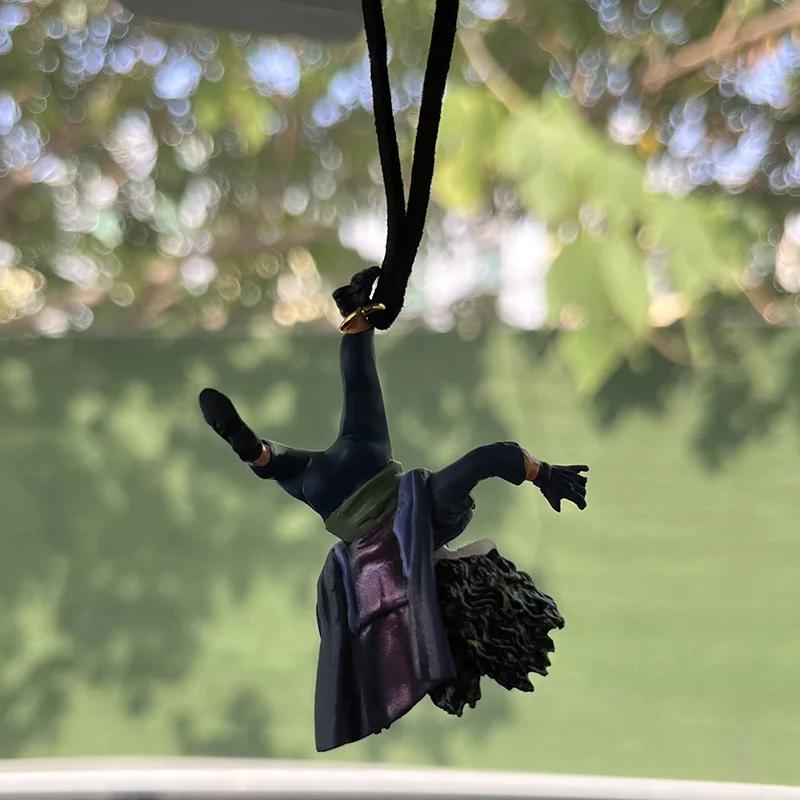 Popular Joker Car Resin Pendant Creative Car Rearview Mirror Cowhide Lrope Animation Pendant Christmas Present Latest Product