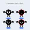 Car-Mounted Gravity Holder with Cute Sumitap Expression, Mirror Cartoon Design for Car Navigation and Phone Air Vent Mount