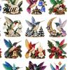 24 Day Advent 2D Acrylic Calendar 24-Day Christmas Garden Calendar Hummingbird Countdown with Decorations Bird
