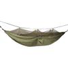 Camping Hammock with Net 210T Nylon Fabric Anti Fall Foldable Dark OD Green 440.9lb Portable