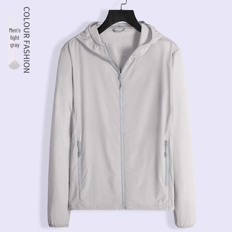 

Unisex Thin Hooded Sun Protection Jackets - Fashionable Lightweight Outerwear 4XL