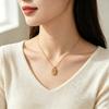 Vertical pendant necklace for women, Korean-style, trendy, niche, three-dimensional, delicate, daily wear