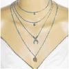 2025 Sun And Moon Necklace Layered Pendant For Women And Girls