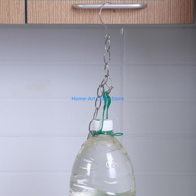 Y3NA Oszczędzająca miejsce łańcuch na wieszaki ze stali nierdzewnej do szafy, metalowe wieszaki kaskadowe, wieloportowy pierścień z haczykiem do