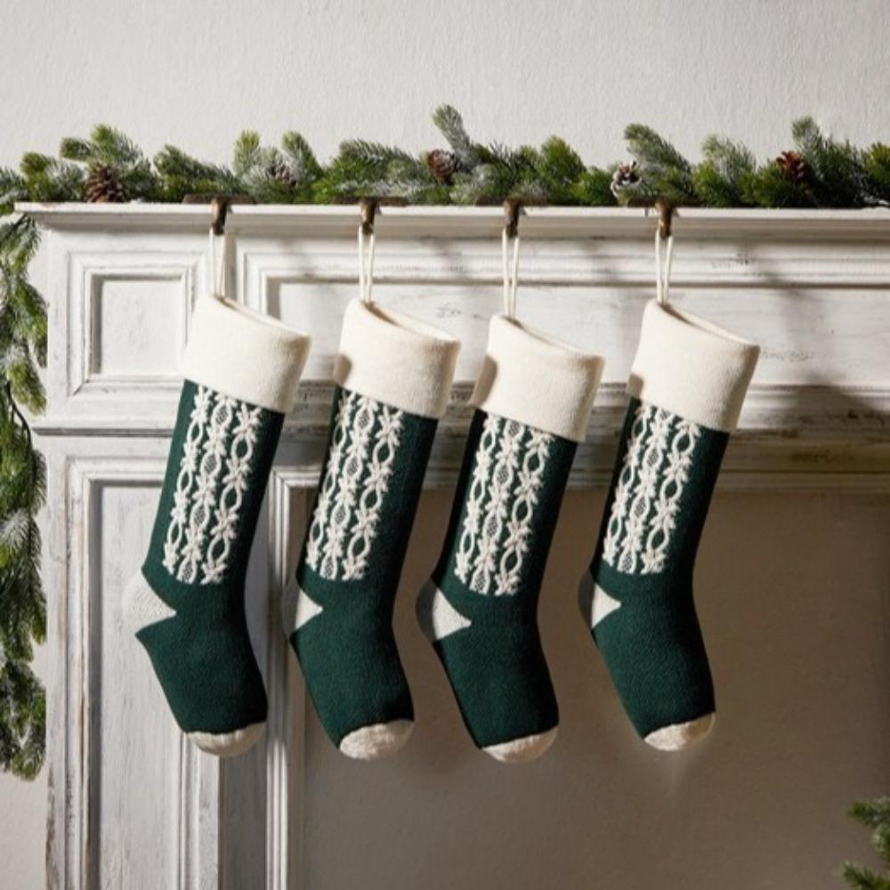 18"/46CM Christmas Stockings Hanging Ornaments Christmas Gift Bag Festival Candy Bag  Christmas