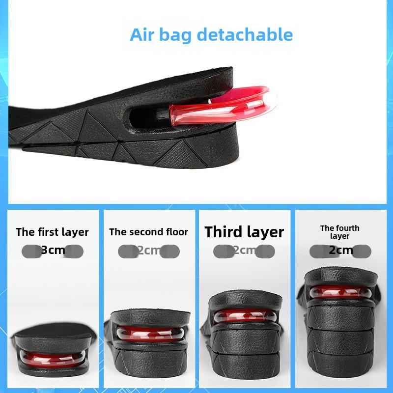 Invisible Air Cushion Height-Increasing Insoles for Men & Women - Super Soft, Adjustable, Leather-Friendly