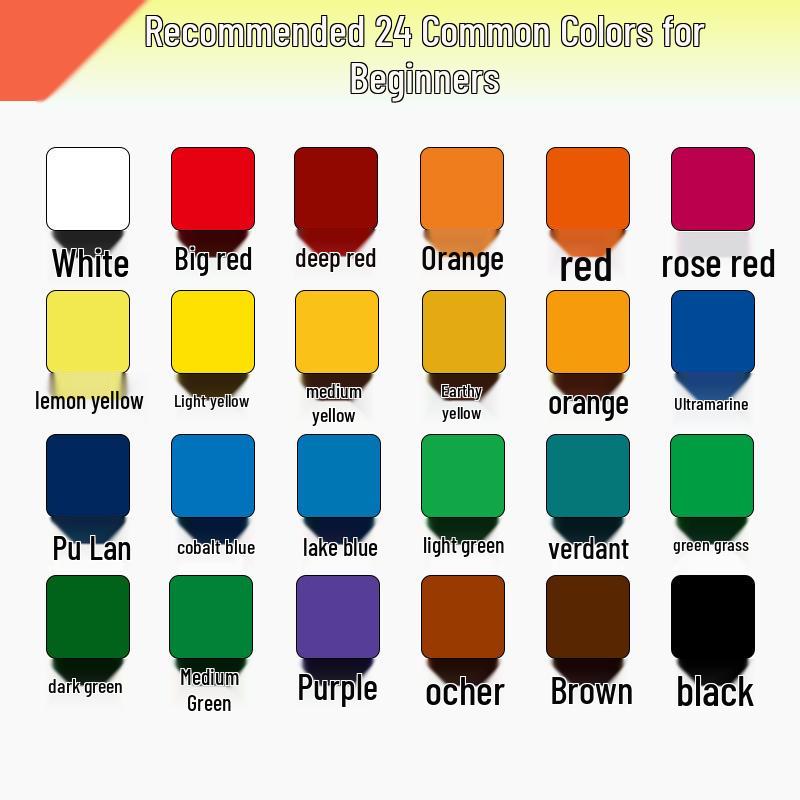 Mali Afwasbare Gouache Verf 100ml - Handgeschilderde Kleuren voor Kinderen en Studenten