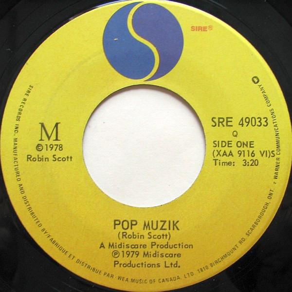 

7inch Record M - Pop Muzik SRE49033 Sire 1979 Canada Rock Used
