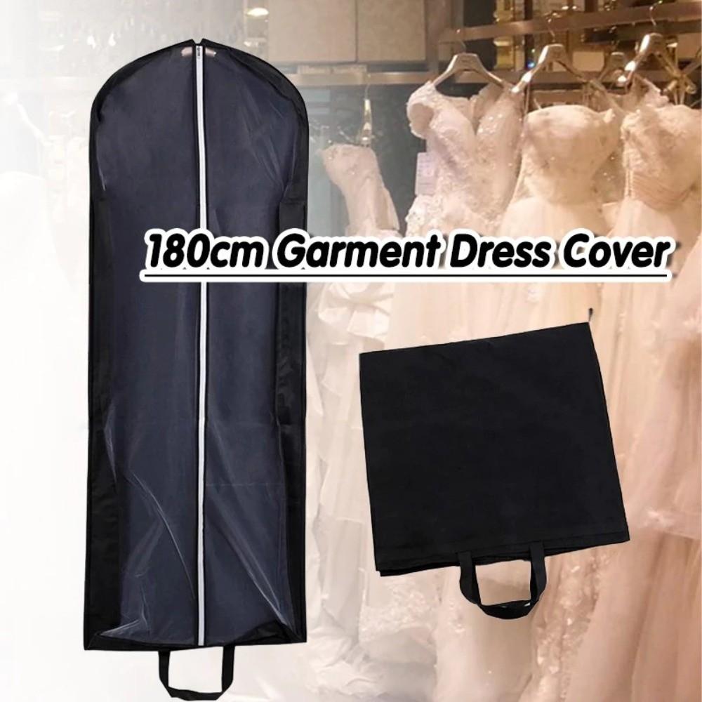 Zipper Formal Dress Dust Cover Hanging Design Foldable Clothes Storage Bag  Jacket