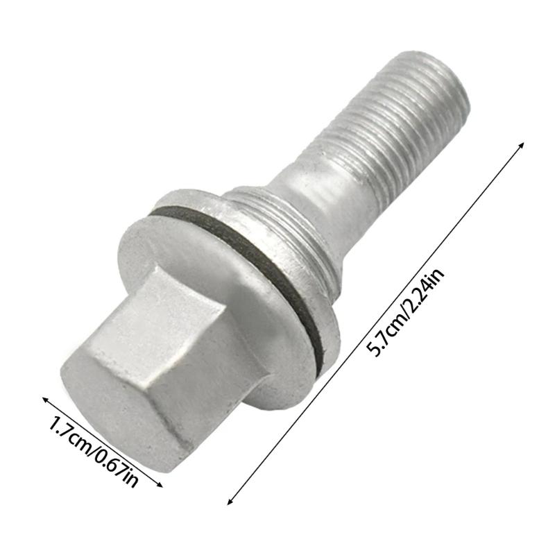 4 Piece Automotive Lug Nuts 540567 940684 9682405080 9817024580 Suitable for 206 207 307 308 406 407 607 1007 2008 3008