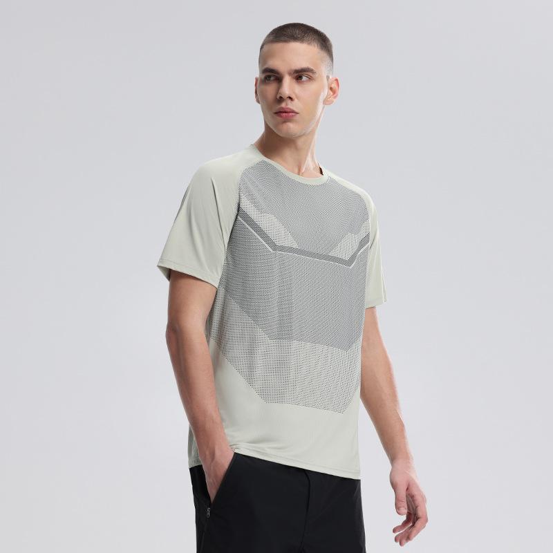 Herren Outdoor Sport Digitaldruck T-Shirt leicht atmungsaktiv feuchtigkeitsabsorbierend Herren Rundhals schnell trocknend Kurzarm