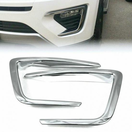 For Ford Expedition 2018- Chrome Front Fog Light Lamp Cover Trim New